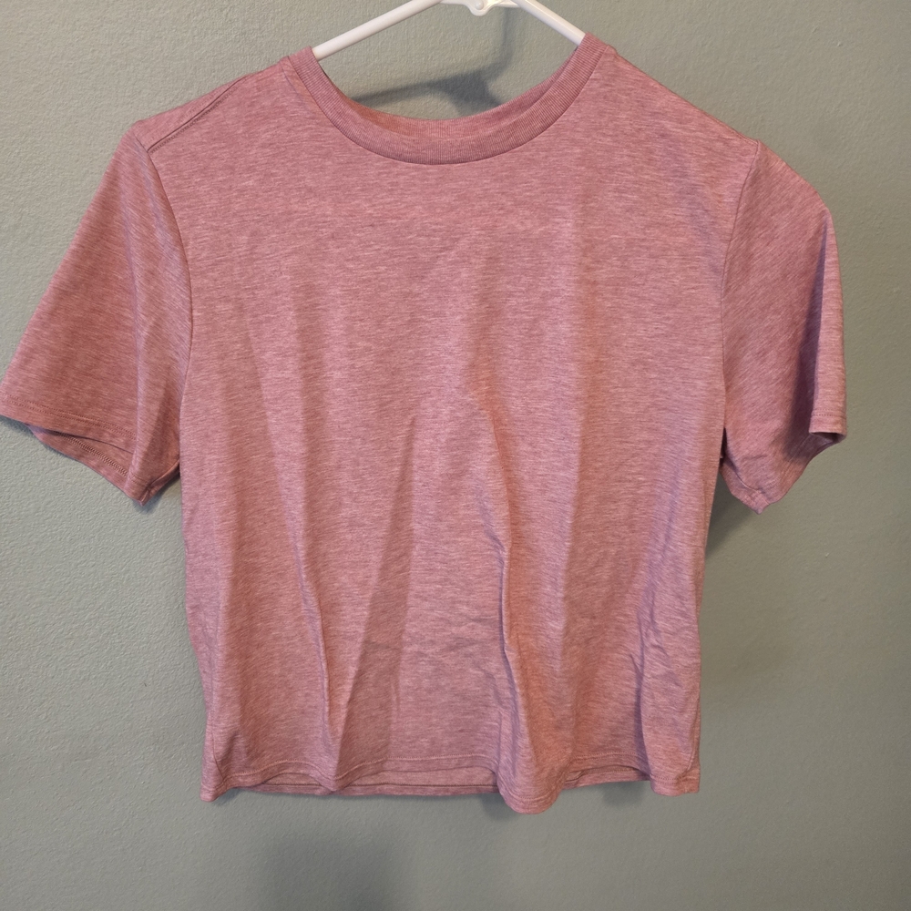 Outdoor Voices Heathered Pink Tee